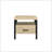 Yawan Oak & Black Finish Accent Table