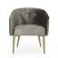 Fauteuil 27,5 po en velours capitonné-476791414
