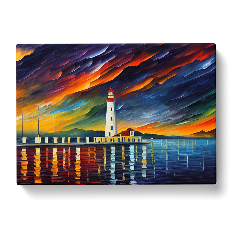 Lighthouse Painting Vol.4 Abstract - Wrapped Canvas, 35cm H x 50cm W x 3cm D