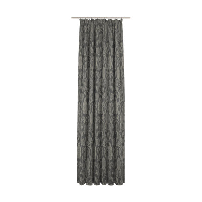 Loman Pencil Pleat Single Curtain, opaque