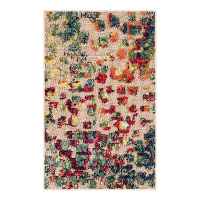 Wrought Studio Monica Marelda Indoor/Outdoor Area Rug, Rectangle 2' x 3'1"