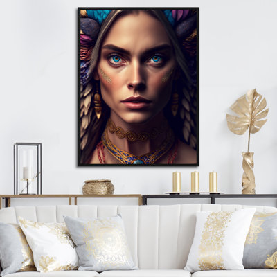«Efosa Bohemian Woman with Blue Eyes I», reproduction sur toile