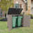 Outdoor 4 ft. 2 in. W x 2 ft. 5 in. D Weather-Resistant Plastic  Horizontal Storage Shed-73820086