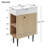 Efficient Storage Vanity Ceramic Modern Bathroom