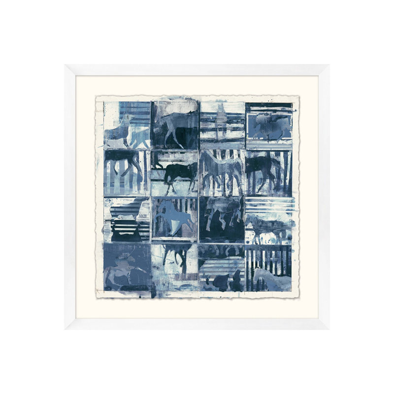 Du Bleu Partout Print