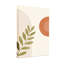 Motif abstrait de lignes abstraites et de feuilles