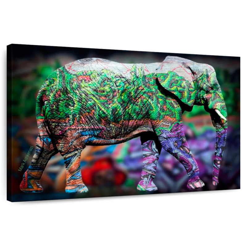 Elephant, 20" H x 30" W