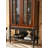 Vintage Patterned Glass Display Cabinet, Ornate Design