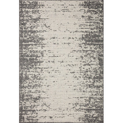 Aarre Abstract Ivory/Gray Indoor/ Outdoor Area Rug