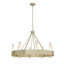 Banded 8 - Light Unique / Statement Wagon Wheel Chandelier-71638878-71638880