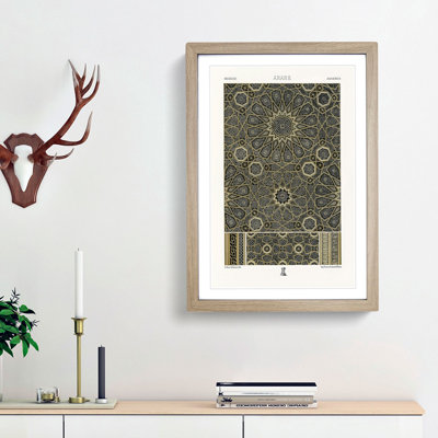 An Arabian Pattern by Albert Racinet - Picture Frame Painting Print