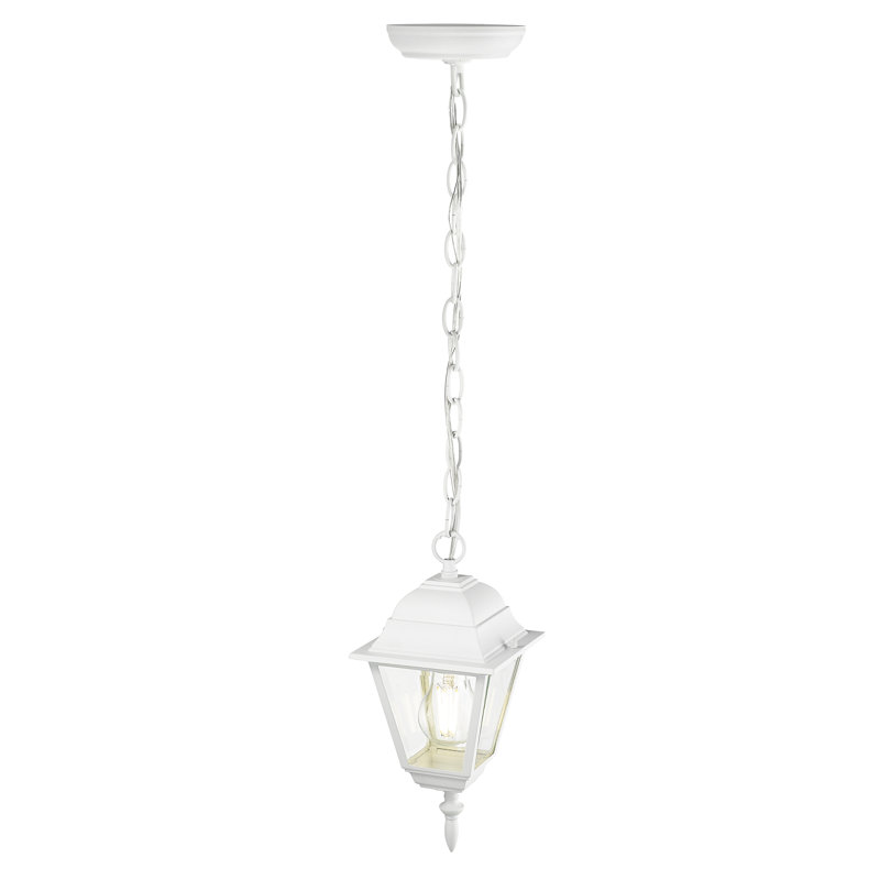 Ledbetter Outdoor Hanging Lantern, Textured White