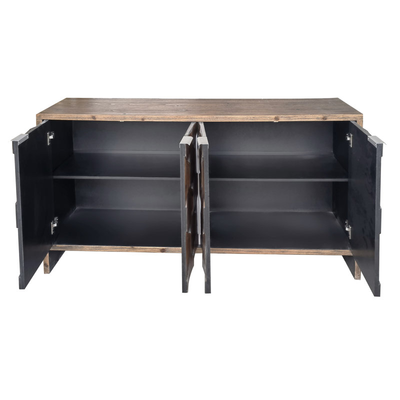Armoire en bois de style campagnard 4 portes