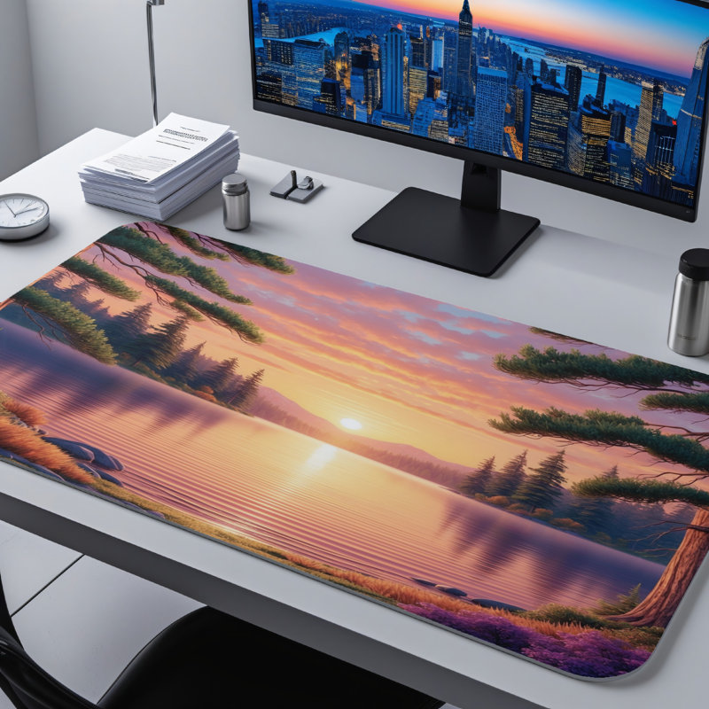 Polyester Desk Pad, 23.6x13.8