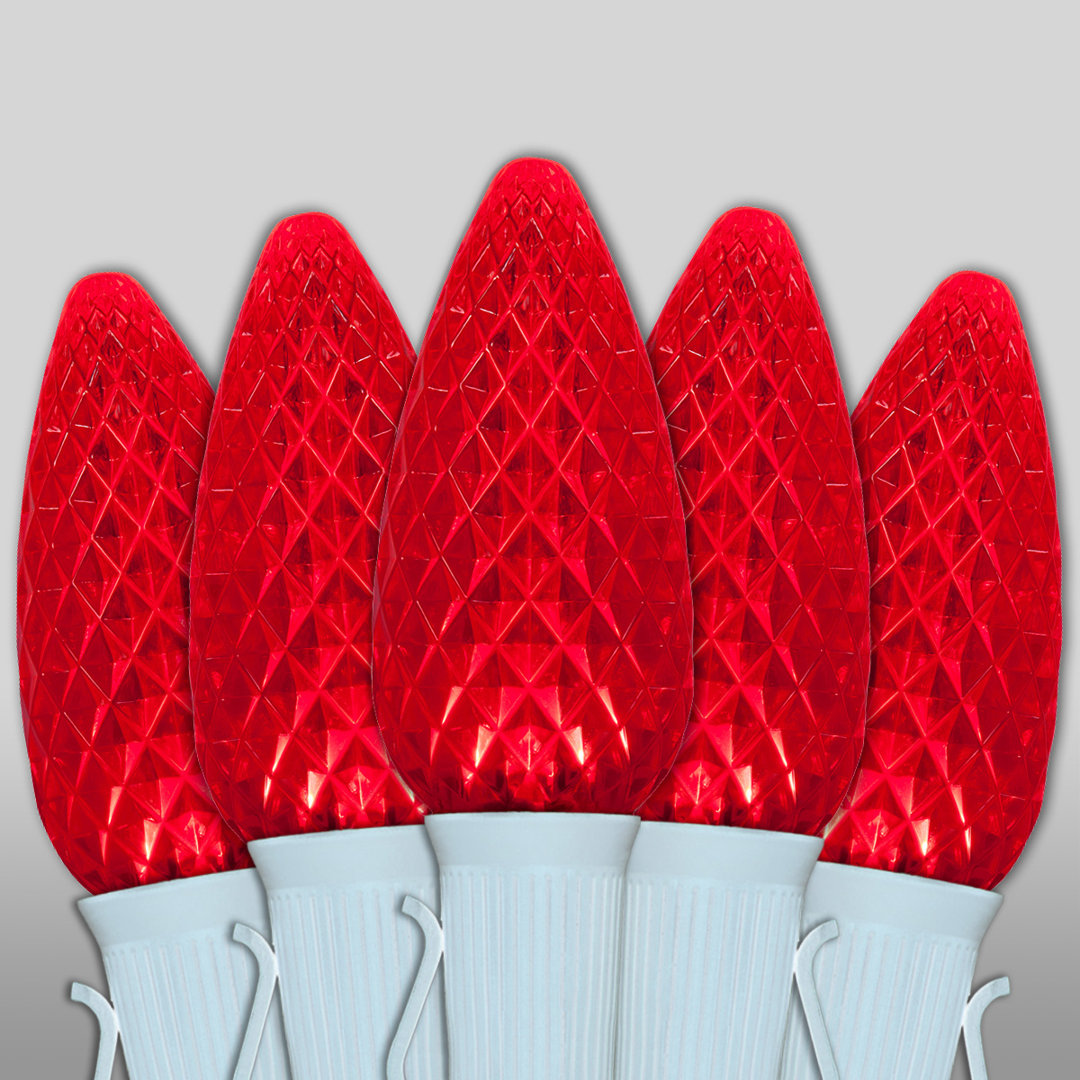 25 Light OptiCore LED White Wire Shatterproof String Lights Wintergreen Lighting