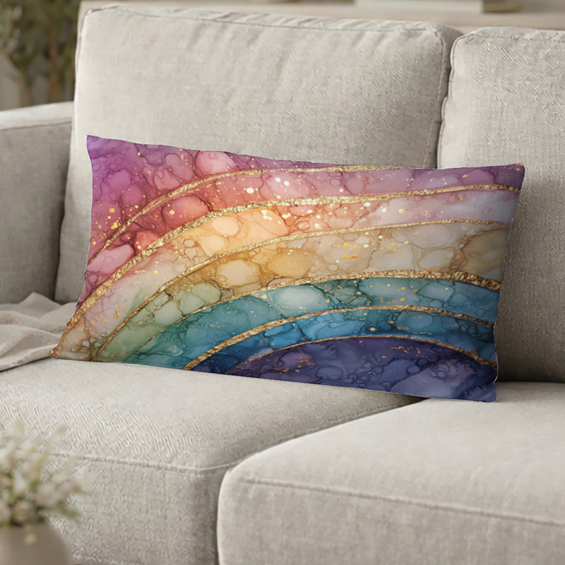Coussin Rainbow, H 12 po x l 20 po
