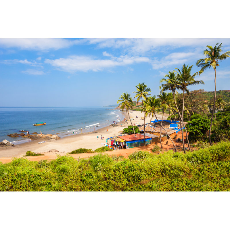 Beach In Goa by Saiko3p - Wrapped Canvas Print, 30cm H x 46cm W