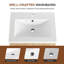 Meuble-lavabo autoportant avec rangement dissimulé et lavabo intégré durable