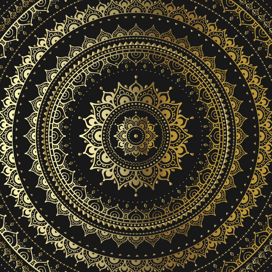 Leinwandbild Gold Mandala von Katyau