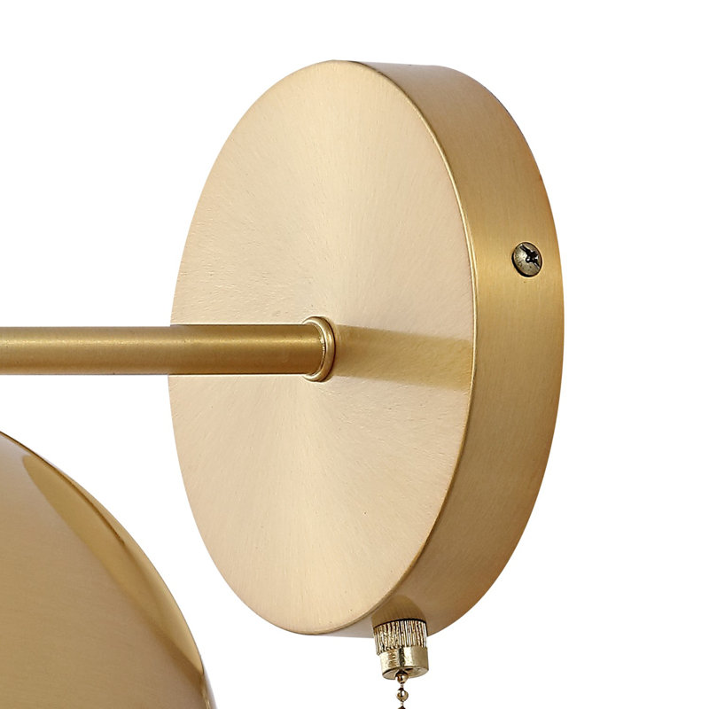 Iron Armed Sconce, Brass Gold