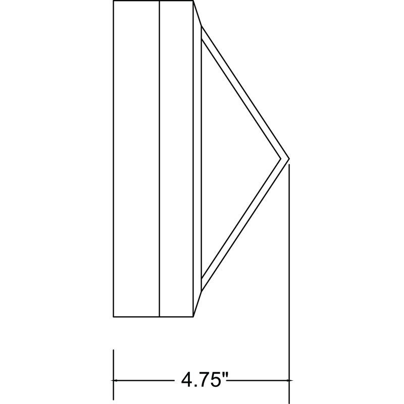 Grisborne Outdoor Bulkhead Light, LED, Black