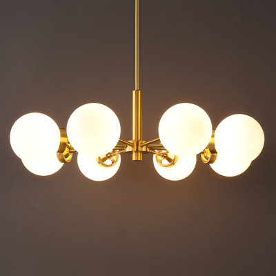 Lavontae 8 - Light Dimmable Sputnik Modern Linear Chandelier