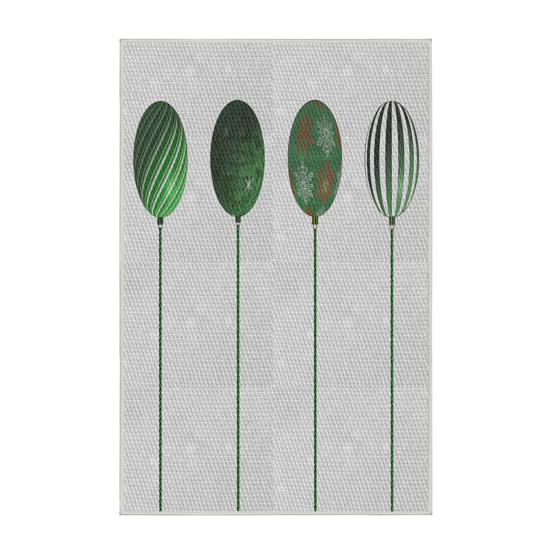 Tapis de zone verte à motif, Rectangle 2 pi x 3 pi