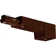 Track Light Conduit Live End in Brown