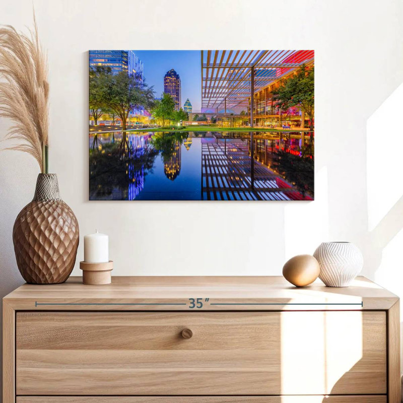 Sireci Dallas Downtown Cityscape, 16" H x 24" W