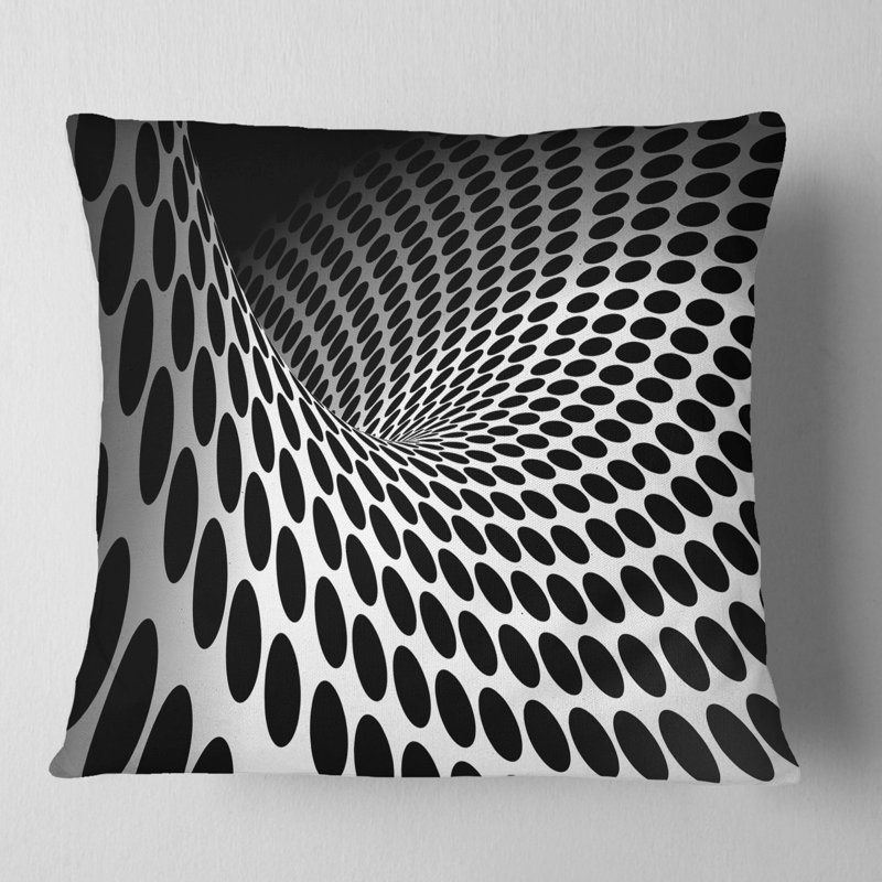 Coussin Waves and Circles, H 16 po x l 16 po