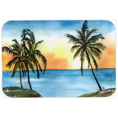 Caroline's Treasures Palm Tree Glass Cutting Board