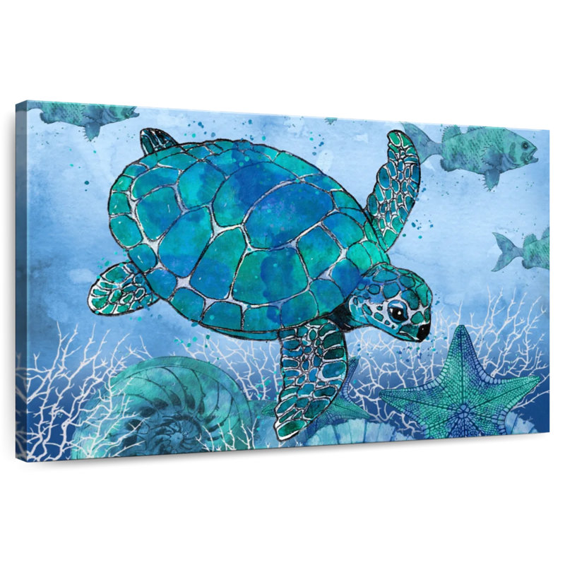 Brampt Ocean Blues, 32" H x 48" W