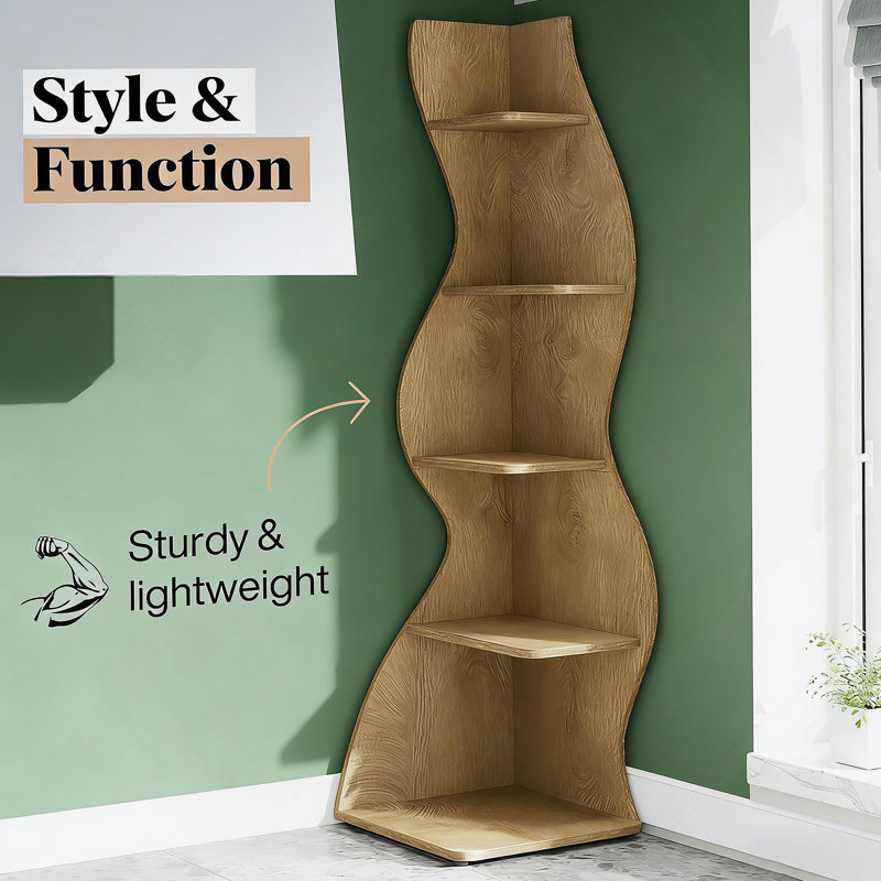 Display Shelf,Wall Corner Bookshelf