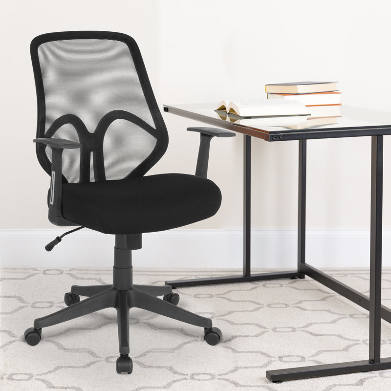 Chaise de bureau Salerno, Noir