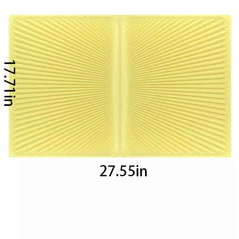 Tapis de litière en plastique, H 0,11 po x l 27,55 po x P 17,71 po