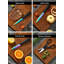 QXXSJ 16 Piece Stainless Steel Knife Block Set