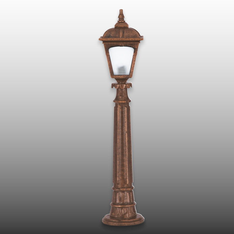 Lampe sur pied d'extérieur de style lanterne vintage de 39,4 po de hauteur