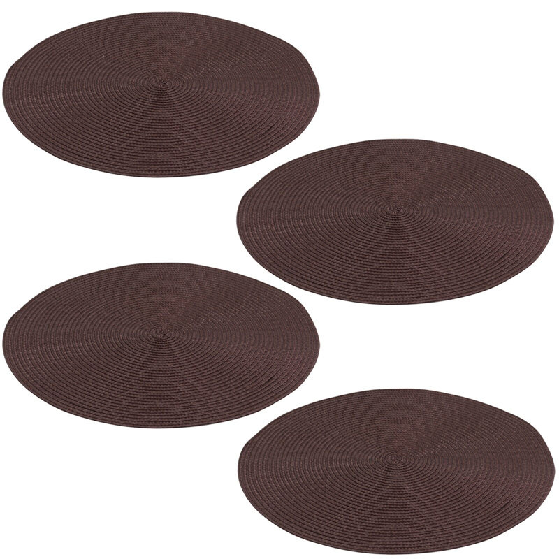 Quantaya Polypropylene Solid Colour Placemant, Brown