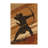 Soft Plush Arce Buffalo Hunter Warrior Rustic Vintage Look Area Rug in Brown – LightBrown Binding-97828783