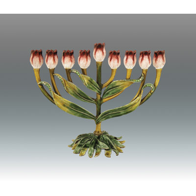 Menorah bouquet de tulipes