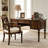 Retro Nut-brown Rectangle Solid Wood Writing Desk-793874038