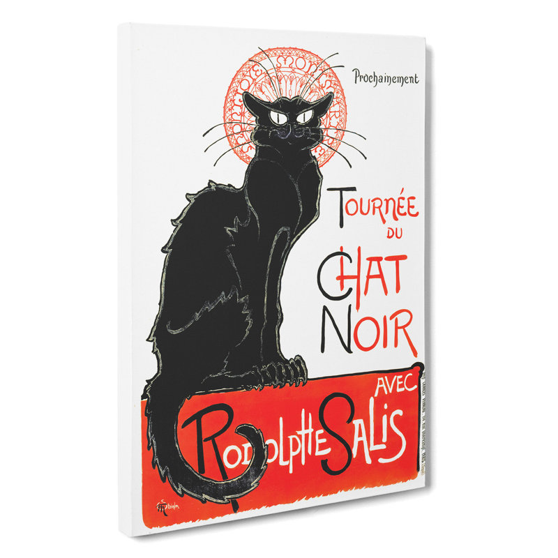 Tournée Du Chat Noir Cat Vol. 2 by Theophile Steinlen - Wrapped Canvas, 60cm H x 40cm W x 3cm D