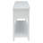 Rectangular Console Table With 2 And Open Shelf In White Appearance