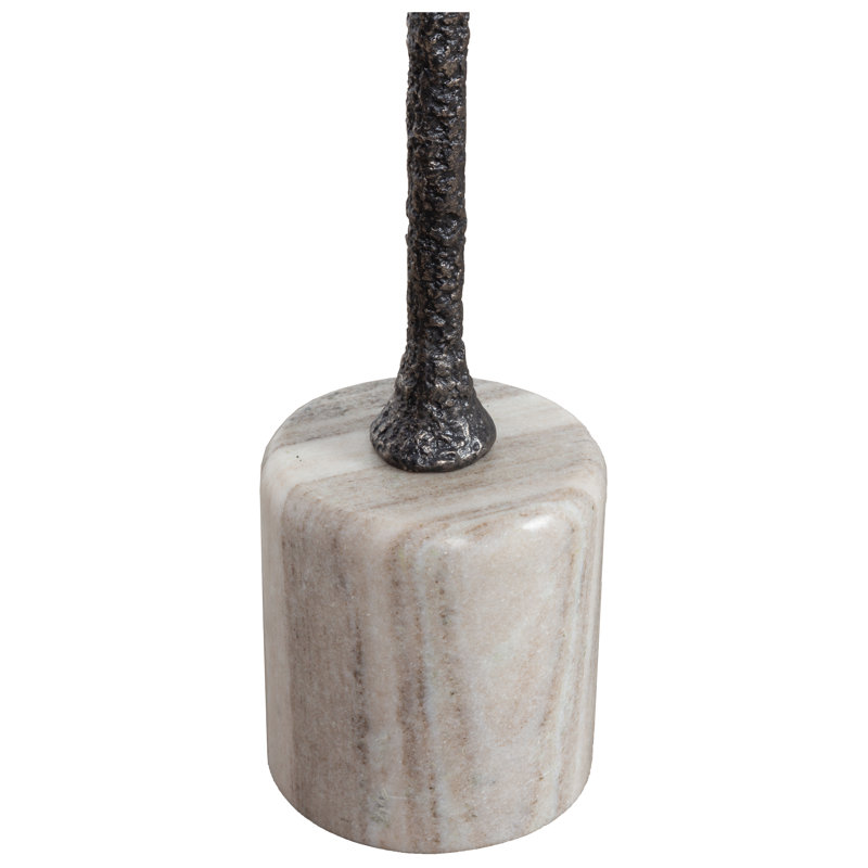 Sundries Fleur Marble Top End Table