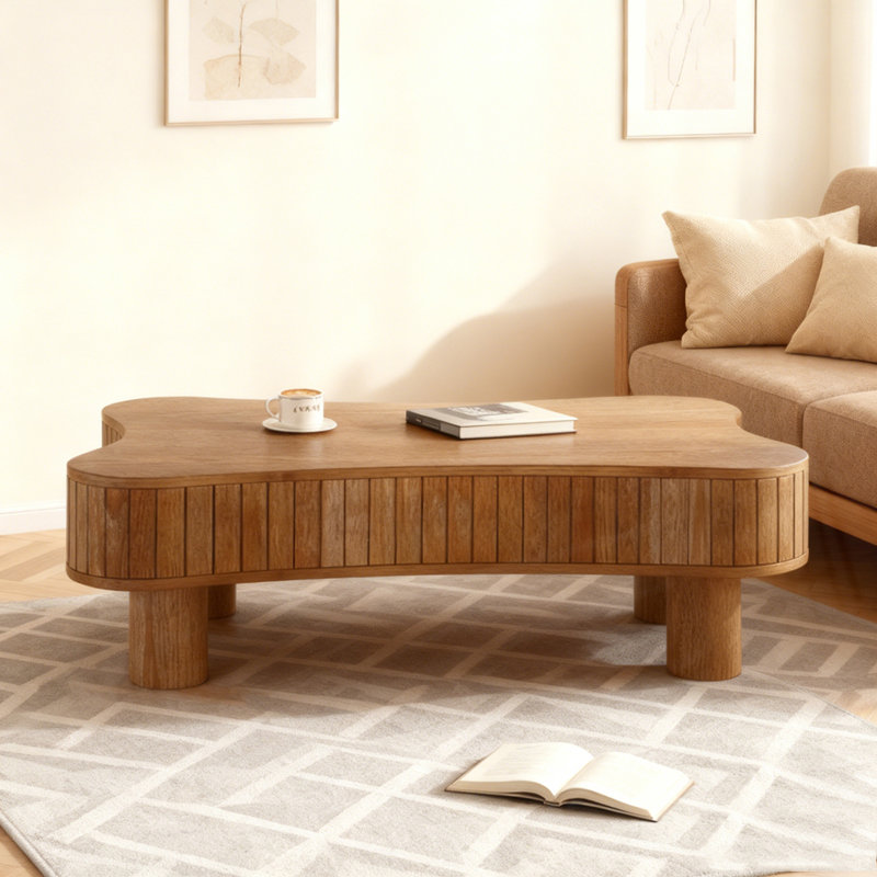 Table basse à plateau relevable 42 po, Noyer