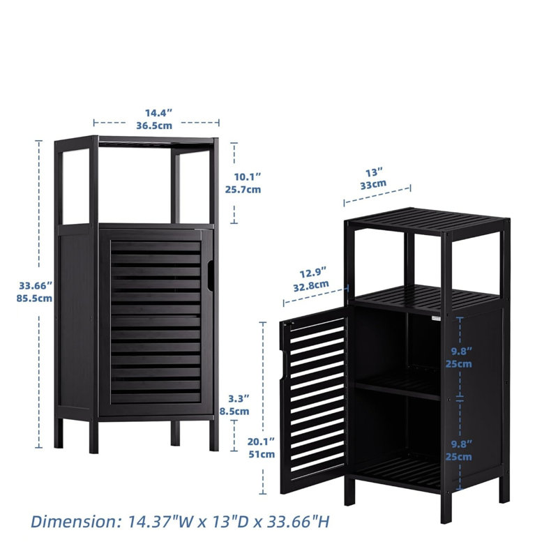 Bamboo Freestanding Bathroom Cabinet