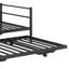 Twin-Sized Metal Daybed Featuring An Adjustable Underbed Drawer And Pop-Up Trundle-107087610