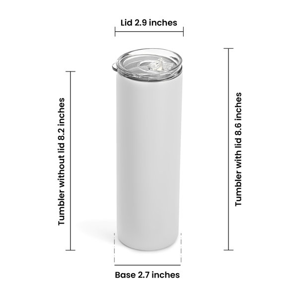 MakerFlo Crafts Tapered Tumbler, Stainless Steel, 32oz