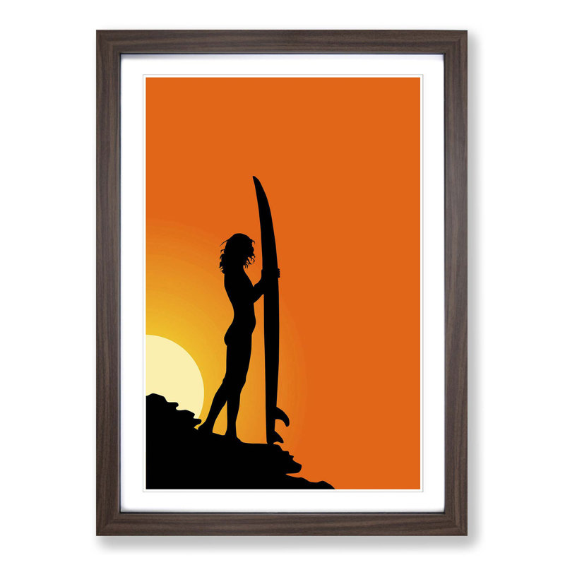 Single Picture Frame Print, Walnut