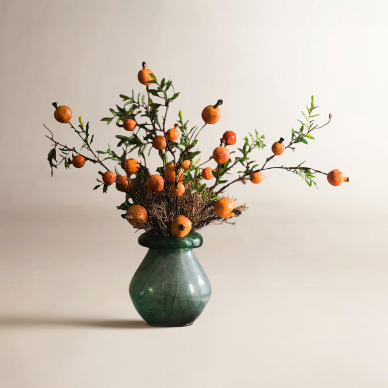 Tige de fruit de grenade artificielle Edgerton, 1 tige